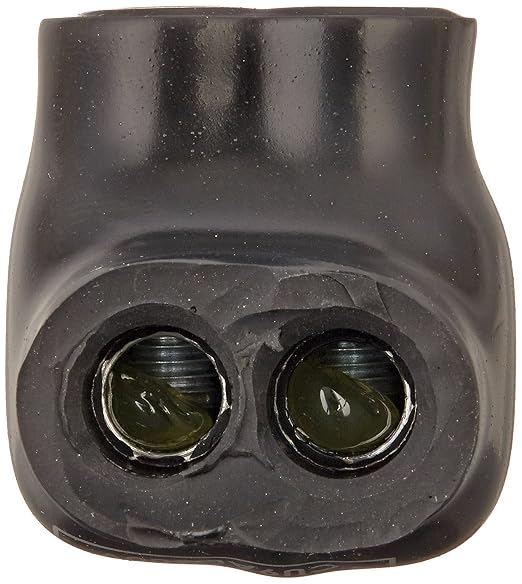 NSI Industries Polaris Black IT-4 Insulated Multi-Tap Connector- 2-Port Single-Sided Entry for 4-14 AWG Wire Range - Dry Locations - Dual-rated cooper and/or aluminum - 1.18-inch width, 1.38-inch height, 1.12-inch length - Hex size 1/8-inch - 12 Pack