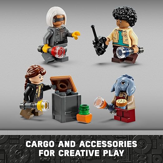 LEGO Star Wars Skeleton Crew The Onyx Cinder Spaceship Toy - Star Wars Building Toys Set for Kids, Boys & Girls, Ages 10+ - Gifts for Christmas for Fans - 75374