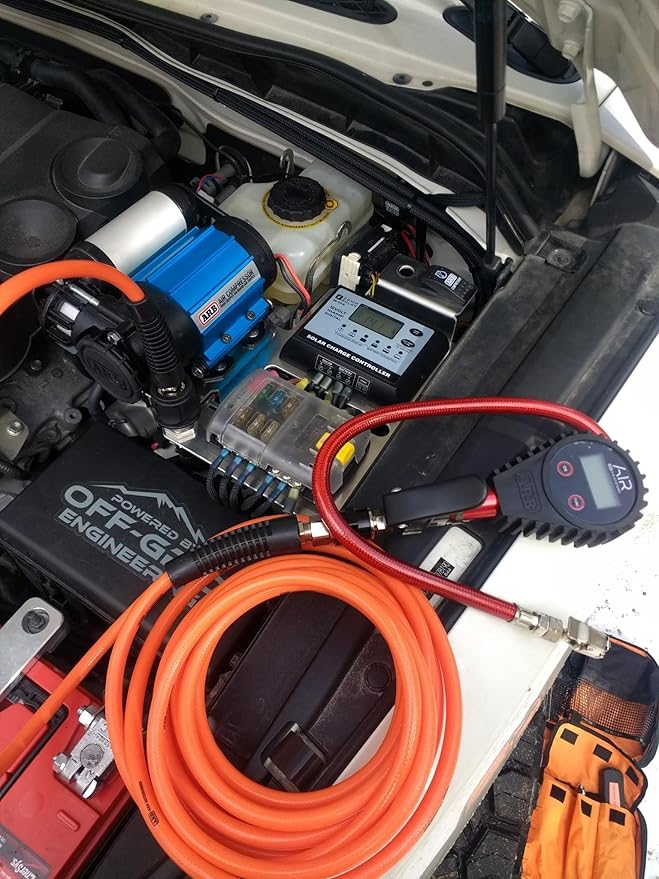 ARB 171302 V2 Portable Tire Inflation Kit, Includes High-Temperature Air Hose 23 Foot and Redesigned Accessories Kit, Quick Fitting for Universal On Board Systems and Air Compressors