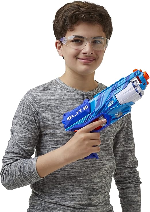 Nerf Elite Disruptor Dart Blaster Reflex, Slam Fire, Blue, for Kids ( Exclusive)