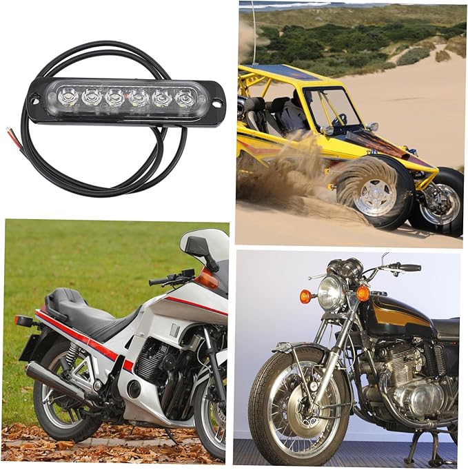 HEALLILY LED auto light strobe lights for vehicles, vans, trucks, motorcycles, 18 modes