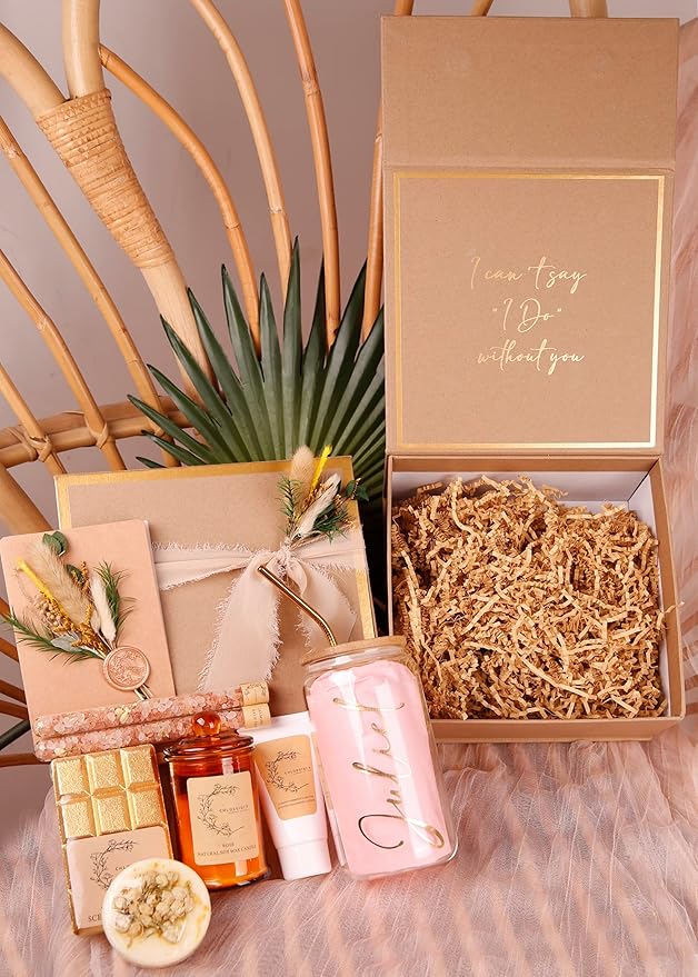 Bridesmaid Proposal Box, MOH Gift Set, Gifts for her, Maid of Honor Gifts, Customized Tumbler, I can't say i do without you gift, DOM