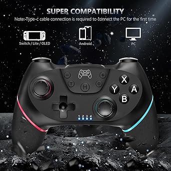 ASTARRY Switch Controller Wireless Switch Pro Controller Compatible with SwitchSwitch LiteSwitch OLED Programmable Remote Gamepad Joystick with Wake-up and Turbo(Upgraded Version)