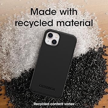 OtterBox iPhone 13 (ONLY) Symmetry Series Case - Black, Ultra-Sleek, Wireless Charging Compatible, Raised Edges Protect Camera & Screen