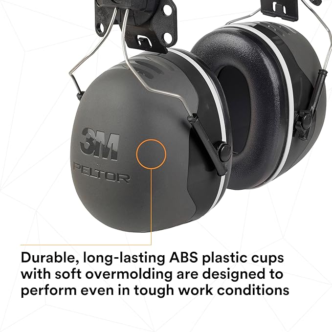 3M PELTOR Ear Muff Hearing Protection, X5 Series, Noise Protection NRR 21 dB, Construction, Manufacturing, Automotive