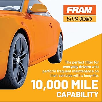FRAM Extra Guard CH9018, 10K Mile Change Automotive Replacement Interval Cartridge Engine Oil Filter for Select Vehicle Models