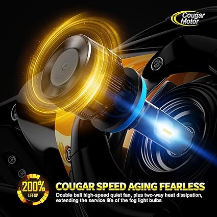 Cougar Motor 9005 H11 Light Bulbs Fog Lights