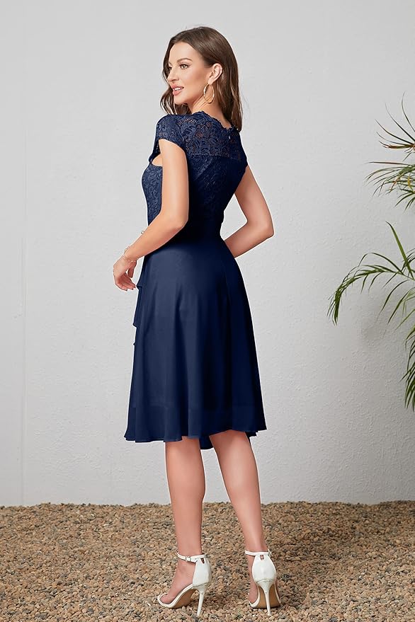 Women's Cocktail Dresses for Women Evening Party, Tea Party Dress for Women 2024 Wedding Guest Dress Prom Semi Formal Dress