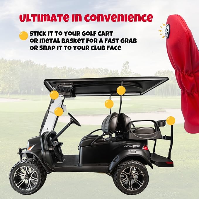 Funny Golf Club Cover - The Hammer Driver Headcover and Little Hammer Fairway Wood Head Cover, Golf Accessories for Men, Golfer Gifts for Men, Golf Head Covers for Dad