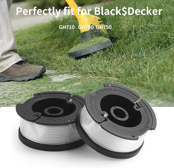 YDSL 4-Pack String Trimmer Replacement Spool for Black and Decker AF-100 Autofeed Weed Eater Spool 30 Feet0.065 Inches