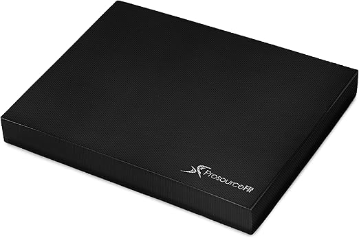 ProsourceFit Exercise Balance Pad Non-Slip Cushioned Foam Mat & Knee Pad for Fitness and Stability Training, Yoga, Physical Therapy 15.5�x12.75�