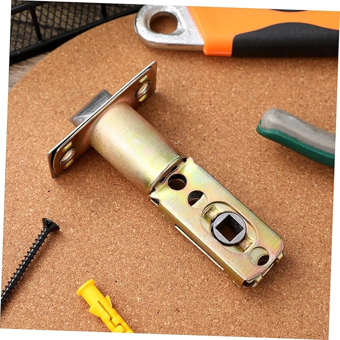 Interior Door Key Deadbolt Lock Replacement Parts Latch Plate Hardware for Front Door Lock Security Zinc Alloy