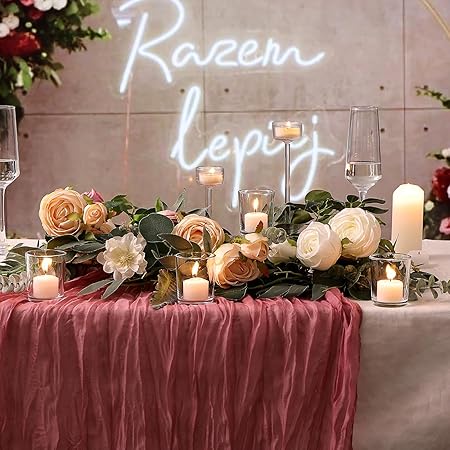 Letine 36Pcs Votive Candle Holders-Clear Glass Tea Light Candle Holders-Clear Candle Holder Bulk for Wedding CenterpiecesHome Table DecorProposeChristmas and Thanksgiving