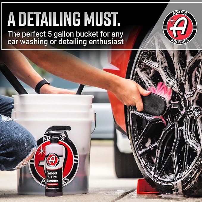 Adam's Polishes Grit Guard Detailing Wash Bucket (Bucket Only)