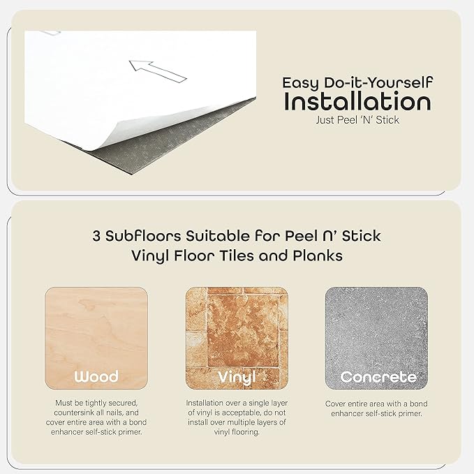 Nexus Self Adhesive 12-Inch Vinyl Floor Tiles, 20 Tiles - 12" x 12", Oak Parquet Pattern - Peel Stick, DIY Flooring for Kitchen, Dining Room, Bedrooms Bathrooms by Achim Home Decor