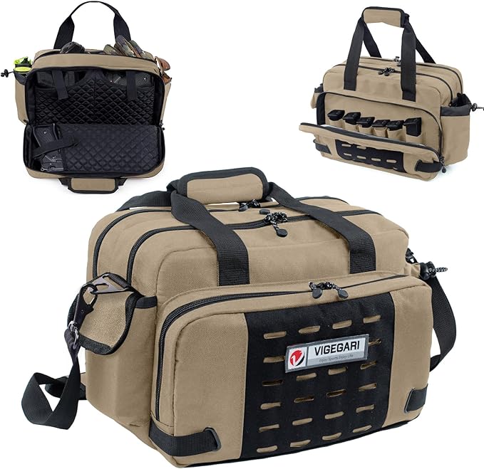 Pistol Range Bag Shooting, Gun Bag for Pistols, Gun Case for Handguns, Ammo Bag, Gun Case for Handguns, Tactical Range Bag, Gun Carrying Bag, Gun Range Accessories