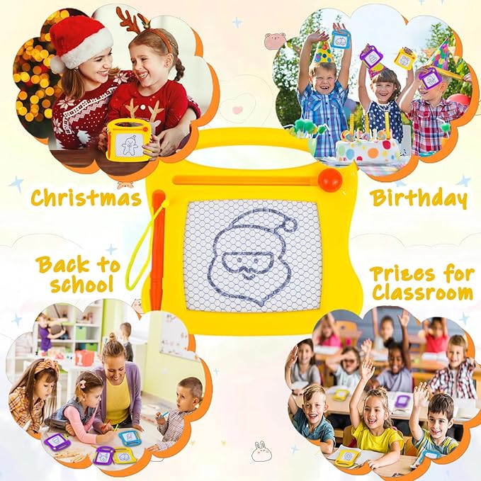 Mini Magnetic Drawing Board for Kids - Fun Party Favors for Kids Mini Sketch Pad for Travel Magic Slate, Toy Gift for Children, Birthday PartyWriting Tablet Blue-1pc3.34inch