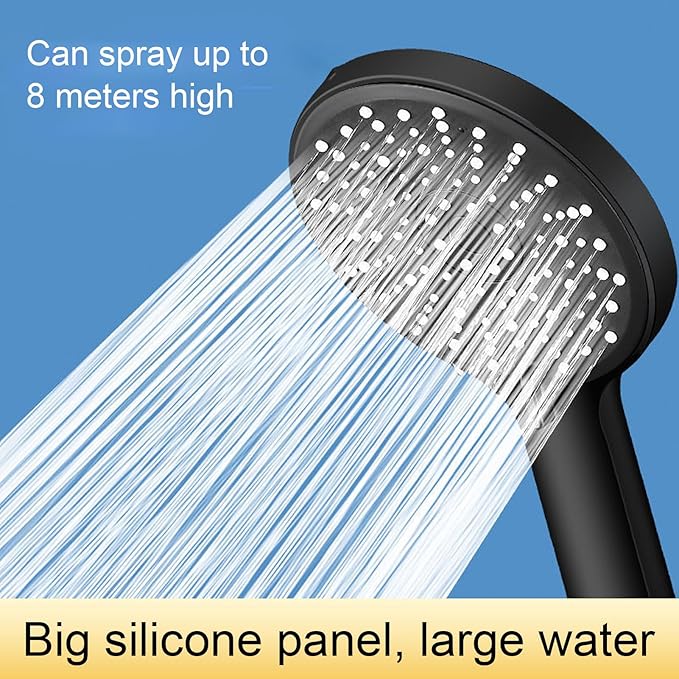 Shower Head, igh Pressure Handheld Shower Head, ABS Detachable Bathroom Shower Sprayer Head for Replacement