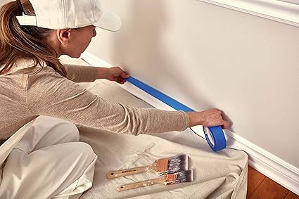 ZUPERIA Canvas Drop Cloth (Size 12 x 15 Feet - Pack of 2) - Pure Cotton Painters Drop Cloth for Painting, Furniture Floor Protection - All Purpose Thick Canvas tarp with Double Stitched Edges