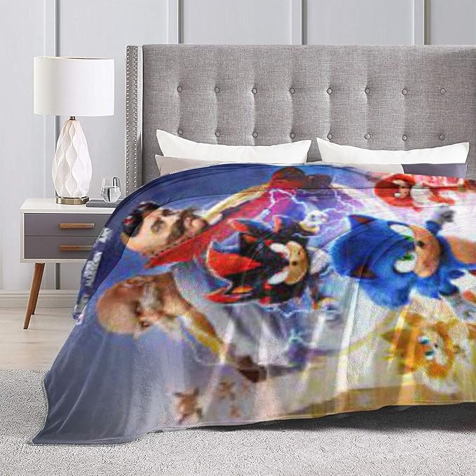 Ultra-Soft Micro Fleece Blanket Fashion Print All Season Couch Sofa Warm Bed Throw Blanket 50"X40"