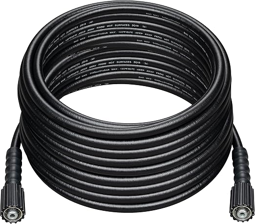 Westinghouse 50 ft PVC Pressure Washer Hose - 3200 Max PSI - For Gas and Electric Pressure Washers