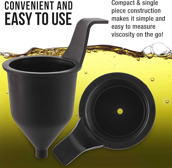 TCP Global Brand SG244 Liquid Thickness Viscosity Measuring Cup Ford 4 Four, Viscosimeter to Measure Paint