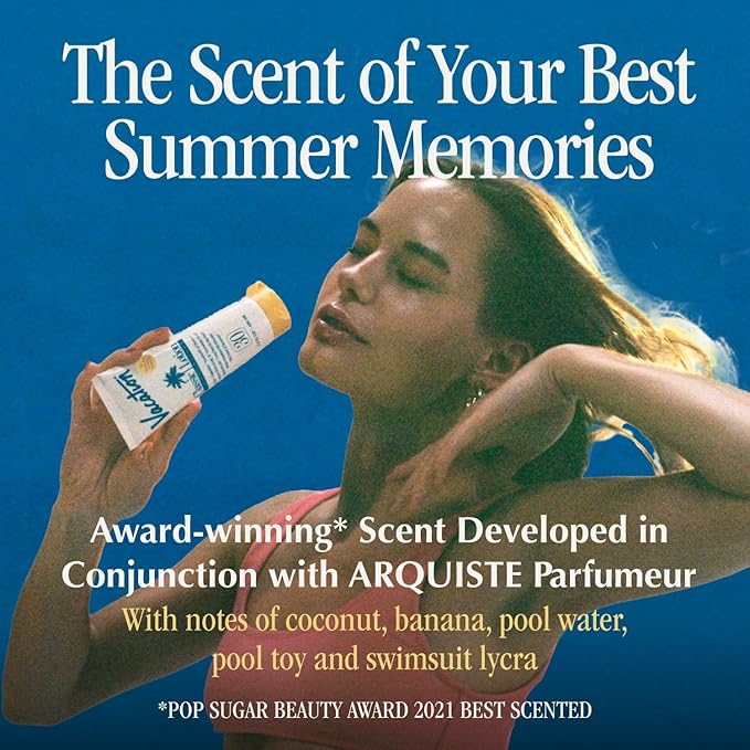 Vacation Classic Sunscreen Lotion SPF 30 Air Freshener Bundle, Water-Resistant, Lightweight, Transparent on All Skin Tones, Dermatologist-Tested, Vegan, Travel Size, 3.4 Fl. Oz.