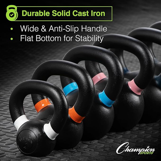 Champion Sports Iron Kettlebell