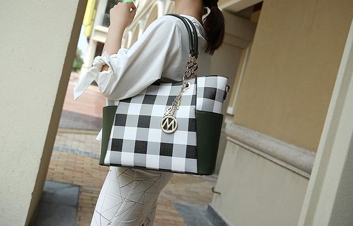 MKF Collection Tote Bag for Women, Handbag Set with Wallet-Top-Handle- Vegan Leather Purse