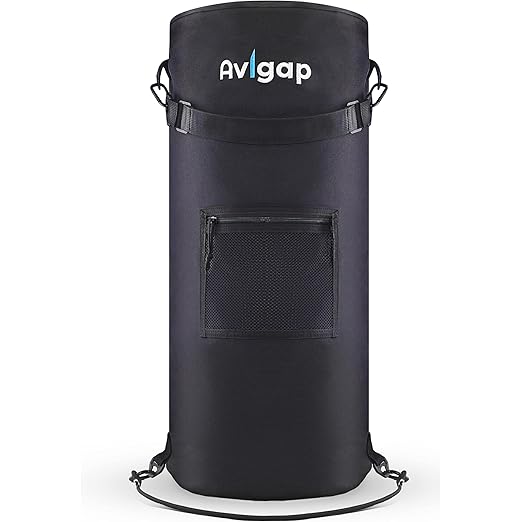 Boat Trash Can, 100% Odor & Leak Resistant, Portable, Reusable, 10 Gal Garbage Bag Snaps Inside, Easy to Install & Clean, Fishing, Sandbar, Kayak, Pontoon Boat Accessories