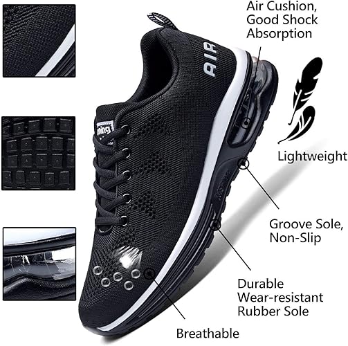 Mens Air Running Shoes Athletic Non Slip Walking Jogging Tennis Sneakers(US 7-12.5 D(M))