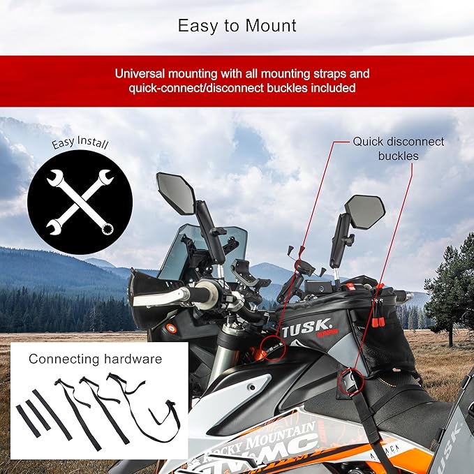 Tusk Olympus Tank Bag Small BlackTan