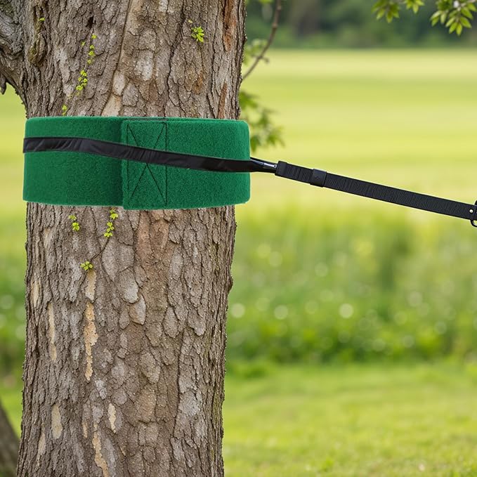 Tree Protector Kit for Slacklines - 79" x 4" Tree Guards - 2 Piece Non-Slip Felt Wraps with Anti-Slip Guide Straps - Perfect Outdoor Tree Wear for Ziplines Hammocks Slackline Rope