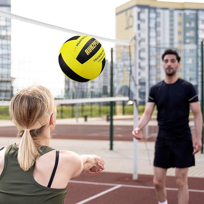 Setter Training Volleyball Official Size 5 Volleyballs Heavy Weight Ball PU Practice Volley Balls for Indoor Rebounder Equipment Setters Weighted Volleyball Setting Trainer