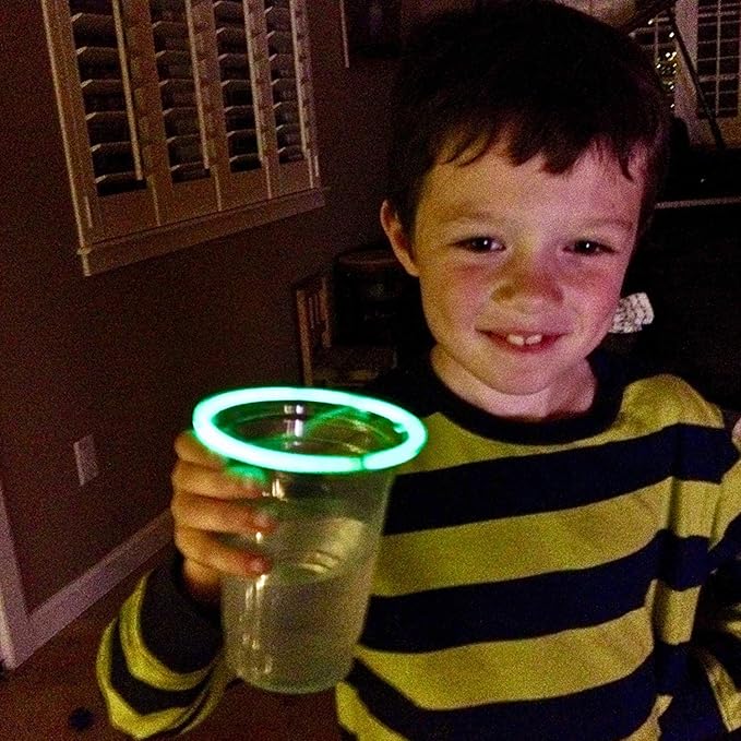 16oz Glow In The Dark Party Cups - Multi-Color Variety Pack with 7 Bright Glow-In-The-Dark Colors - The Perfect Glow Party Supplies for an Epic Glow in the Dark Party