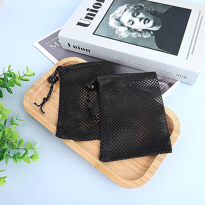 6 Pcs Small Mesh Bag, 6 X 4 Mesh Drawstring Bag, Portable Nylon Storage Bags, Small Mesh Bag,Travel Stuff Bags