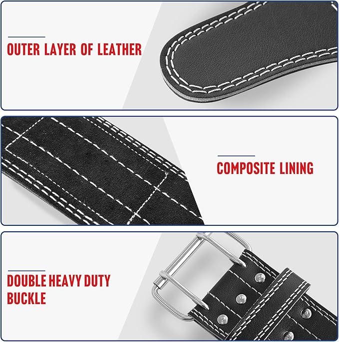 Elevens Lifting Belts Weight Belt Weightlifting Belts Leather GYM Belts for Strength Training, Lifting Support for Men Women