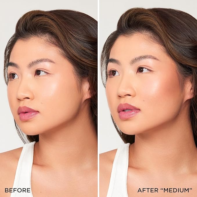 HALEYS Re-sculpt Smoothing Contour Powder (Medium) Lightweight, Non-Caking, Nourishing & Skin-Softening, Infused with Shea Butter & Chamomile Flower Water to Soothe Skin