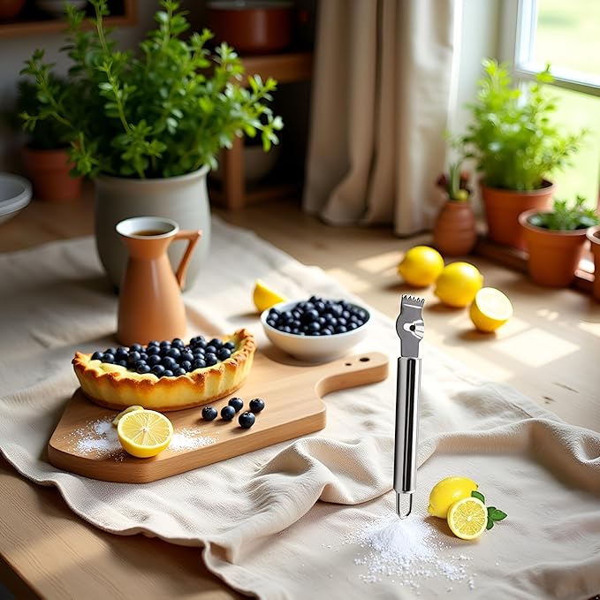 1Pc Silver Stainless Steel Lemon Zester Tool with Channel Knife and Orange Citrus Peeler for Kitchen, Zesters, Graters, Peelers and Slicers