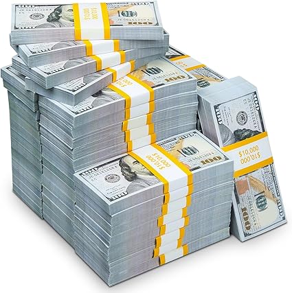 200 Pcs Prop Money Play Money Movie Money for Kids Education Learning, Videos, Christmas, Birthday Parties, Weddings and Holiday