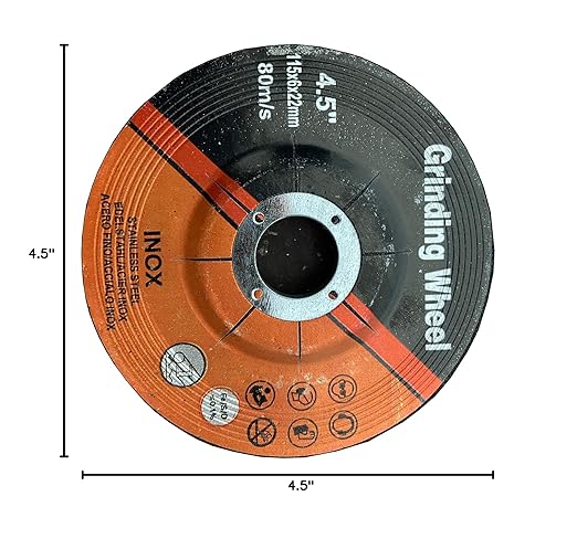 Grinding Wheel for Grinders,Grinding Wheel for Metal ,Aggressive Grinding for Metal (25 Pack, 4.5 Inch,14" Thick, 79")