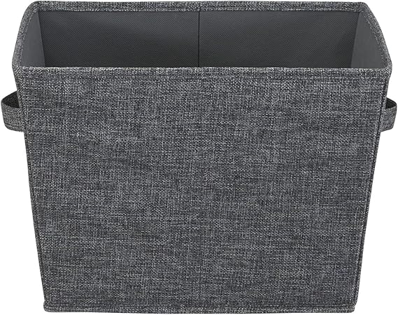 Household Essentials, Graphite 2 Pack Open Storage Bins, Medium-10 W x 11" D