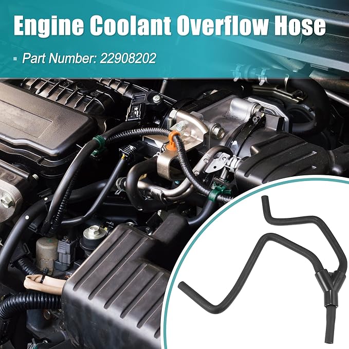 X AUTOHAUX Upper Radiator Surge Tank Inlet Hose Reservoir Hose 22908202 for Cadillac ATS CTS for Chevrolet Camaro 4 Cyl 2.0L 2013-2018 Engine Coolant Overflow Hose Recovery Tank Hose