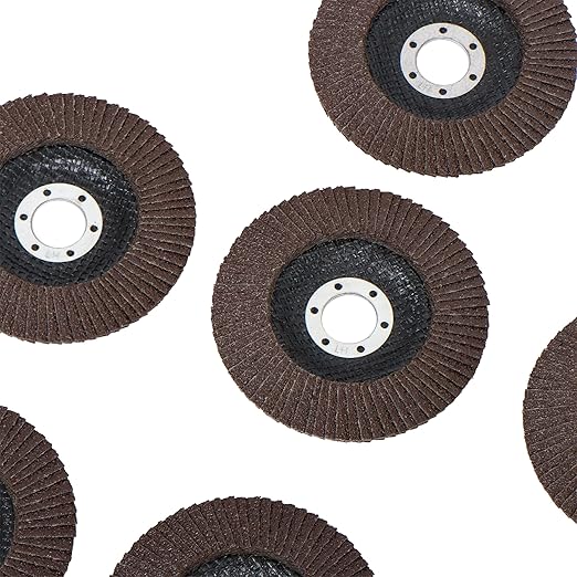 100 Pack 40 Grit Flap Discs 4.5 Inch x 78 Inch Arbor Premium Zirconia Grinding Wheels for Metal, Steel, and Welds