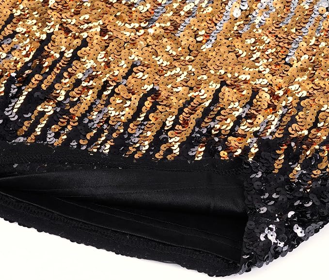 MANER Womens Full Sequin Tops Glitter Party Shirt Short Sleeve Sparkle Blouses S-4X