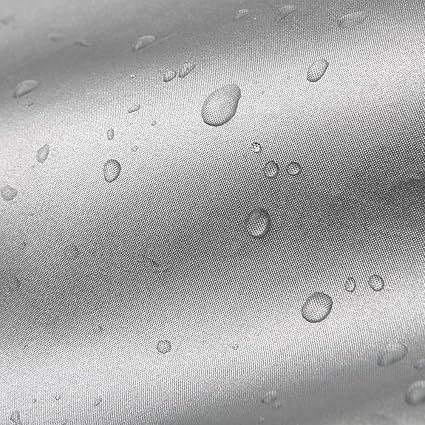 Boat Cover Yacht Outdoor Protection Waterproof Heavy Duty Silver Reflective 300D Oxford Fabric Anti-Smashing Durable and Tear Proof Fits V-Hull TRI-Hull Runabouts and Bass Boats 16-18FT
