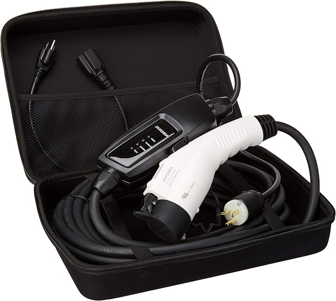 Duosida Level 12 EV Charger(120-240V,16A,25ft) Portable EVSE Home Electric Vehicle Charging Station Universal