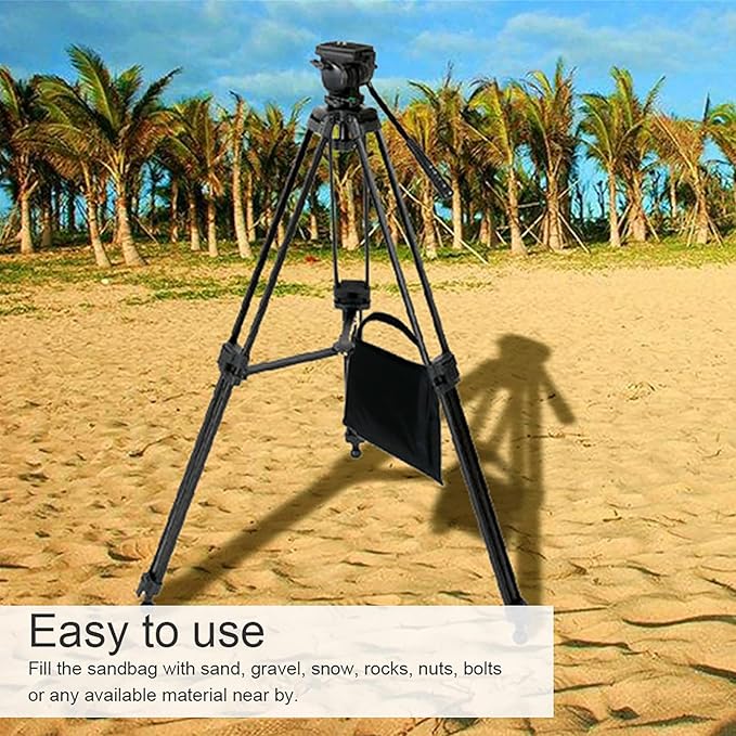 2PC Heavy Duty Fillable Sandbag Set for Studio & Outdoor Photography Equipment, Versatile Weight Bags for Light Stands, Tripods, & Boom Arms, LongLasting Oxford Cloth