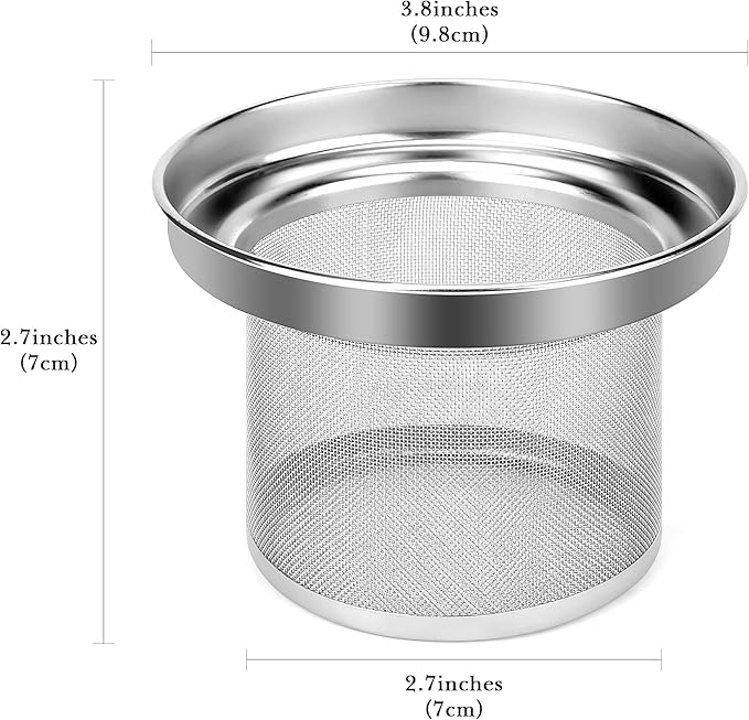 Linkidea Loose leaf tea infuser, compatible with 20 ounce 30 ounce YETI cup, Iron Flask Classic 24oz32oz Cup accessory, 304 stainless steel mesh strainer (suitable for