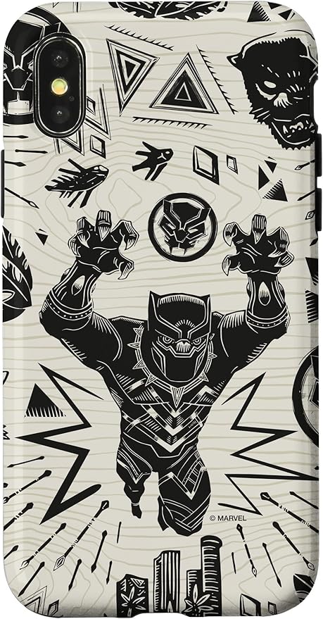 iPhone XXS Marvel Black Panther Wakanda Forever Inked Case
